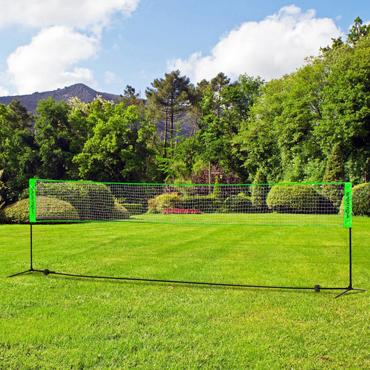 SPORTNOW Multi‑Sport Net Set – Height‑Adjustable Net for Badminton, Pickleball & Volleyball with Rackets and Shuttlecocks