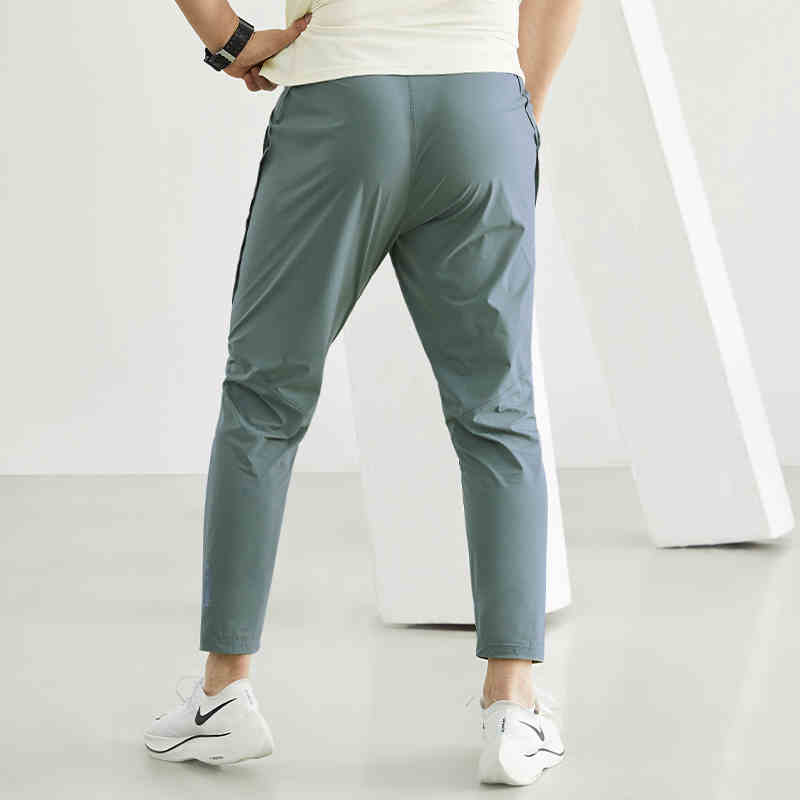 Men’s Apex-Performance Hip-Lift Pants – Quick-Dry Lace-Up Trainers