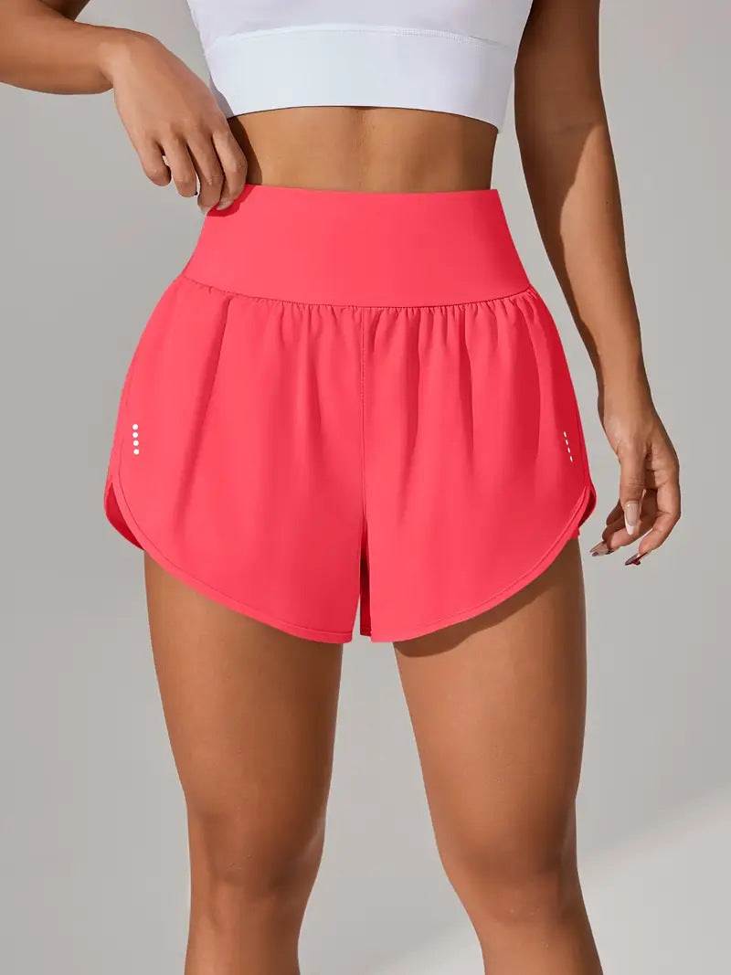 High-Waisted Ruffle Hem Shorts