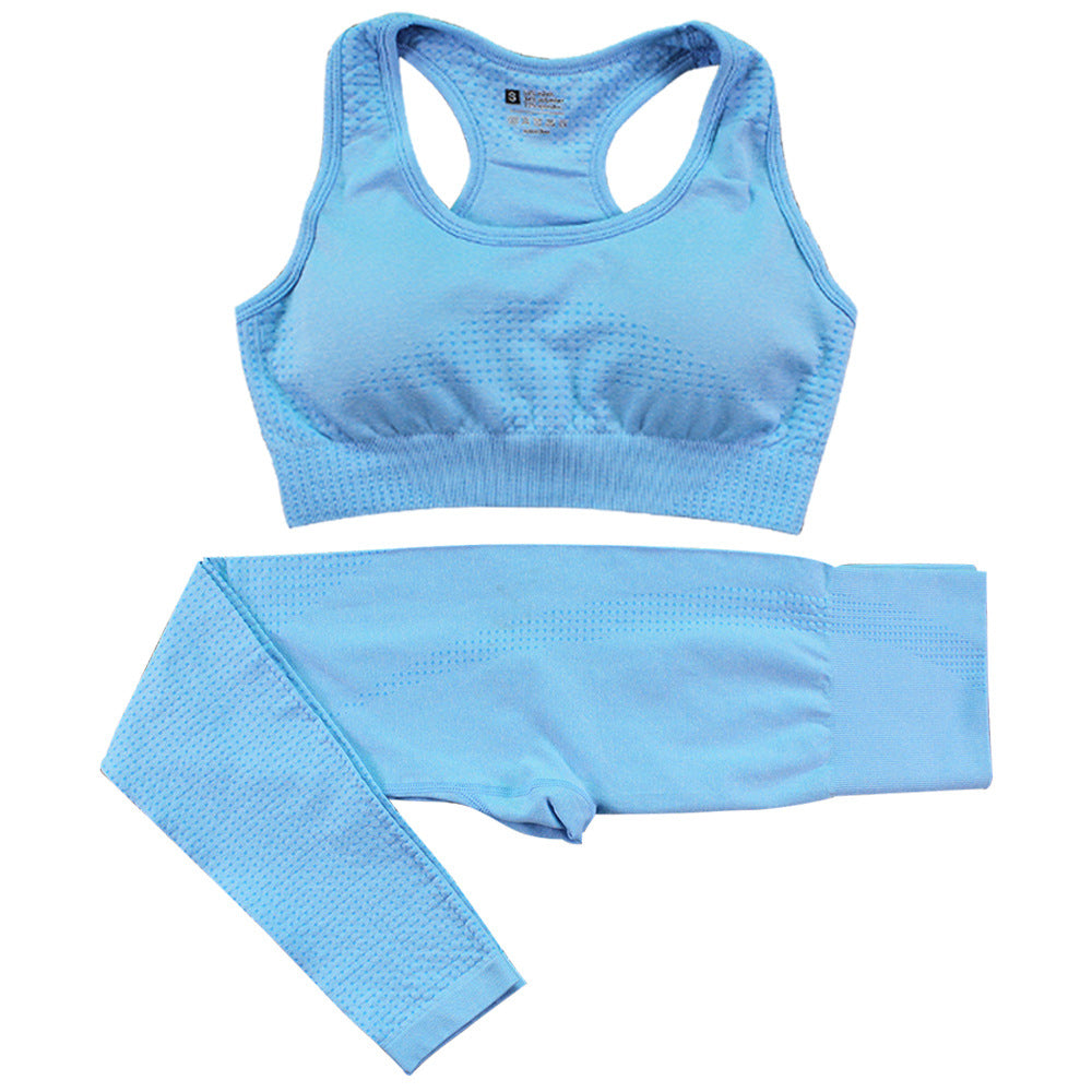 Women's seamless crop top and leggings set, colour option 5