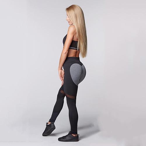Amore Sculpt: Heart Push-Up Yoga Leggings – High-Stretch Performance