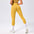 High-Waist Seamless Pleated Leggings in Vibrant Colors | Gea
