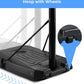Portable Basketball Hoop Goal Basketball Hoop System Height Adjustable 7 Ft. 6 In..10 Ft. with 44 Inch Indoor Outdoor PVC Backboard Material