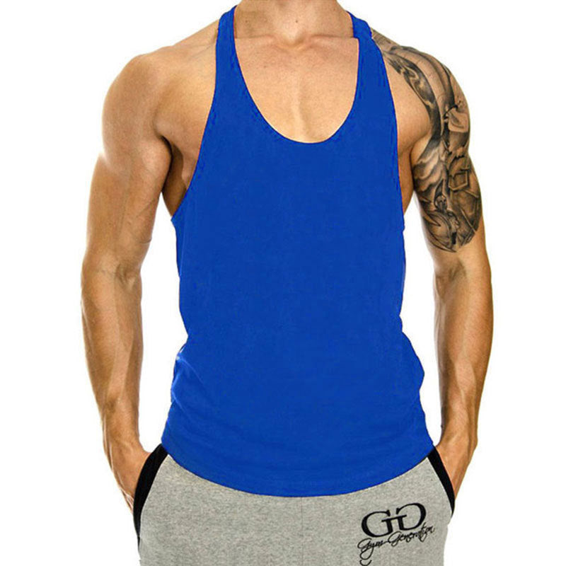 Core-Flow Men’s Training Tank Top – Premium Combed Cotton Loose-Fit