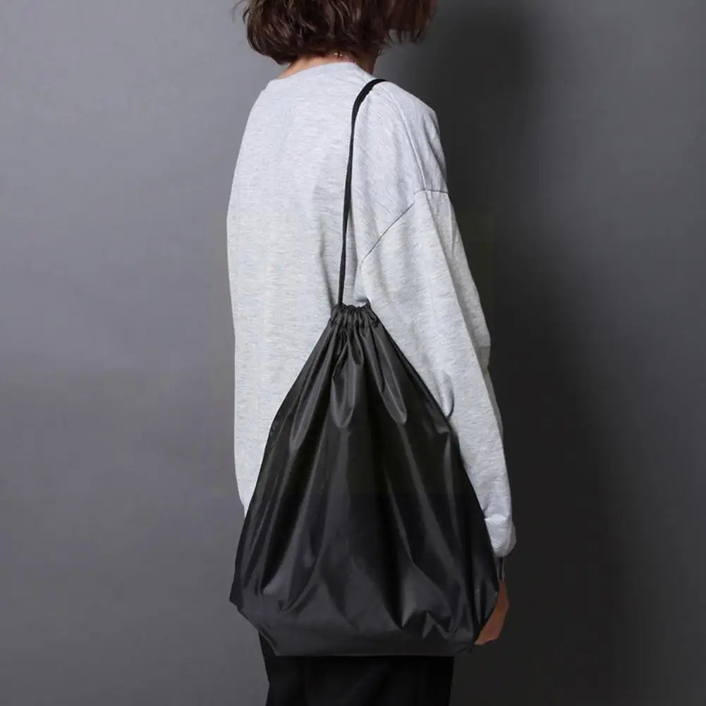 25*20CM Oxford Cloth Drawstring Football Volleyball Carrying Portable Sports Storage Bag Black Bags Soccer Basketball Outdoor