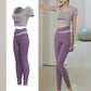 Women's One-piece Chest Pad Top Pants Workout Clothes Suit