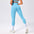 High-Waist Seamless Pleated Leggings in Vibrant Colors | Gea