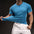 Breathable Men's Training Shirt in Light Blue - Stretchy Moisture-Wicking Fabric | GearrUp