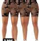 3 Pack 3-ROW HOOK Seamless Tie Dye Tummy Control Leggings Shape Body Slim Scrunch Butt Lifting Fitness Sports Shorts