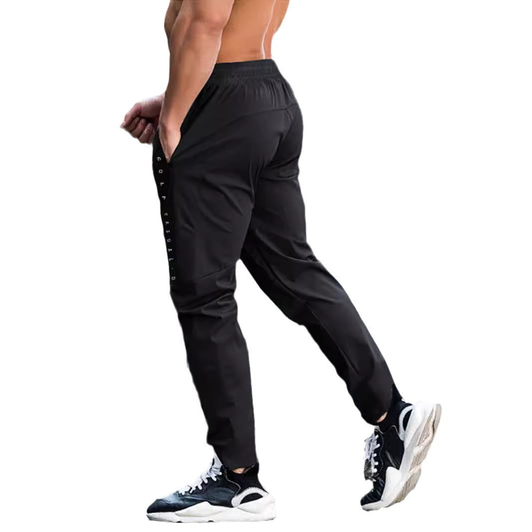 Men’s Outdoor Ice Silk Pants – Thin Quick‑Dry Exercise Wear