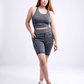JupiterGear High-Waisted Workout Shorts with Pockets & Criss Cross Des