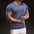Breathable Men's Training Shirt in Dark Blue - Quick-Dry Athletic Training Tee | GearrUp