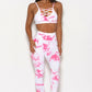 Tie-dye Crisscross Sport Bra and Leggings Set