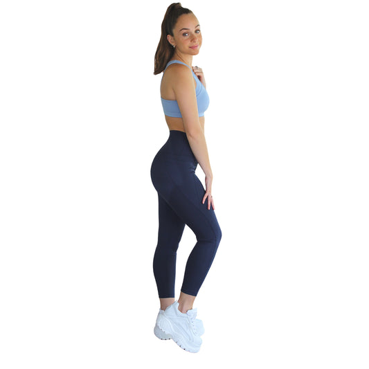 Ananda Racerback Sports Bra - Powder Blue