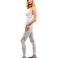 Helia Seamless Leggings & Sports Bra Set - Grey