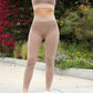 Bedford Seamless Python Pattern Leggings & Sports Bra Set- Coffee