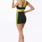 NEON VIBES CROPPED SPORTS BRA