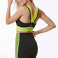 NEON VIBES CROPPED SPORTS BRA
