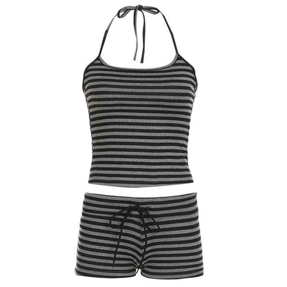 Sports Casual Slim Fit Sexy Home Wear Halter Spaghetti Straps Top