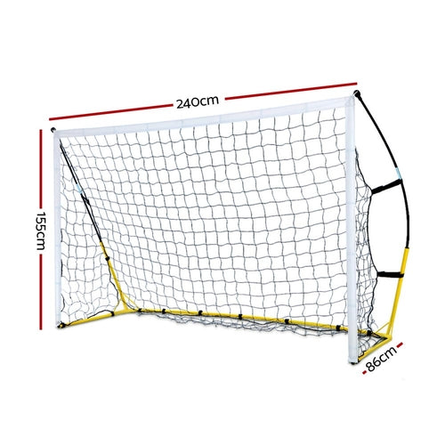 Everfit 2.4m Football Soccer Net Portable Goal Net Rebounder Sports