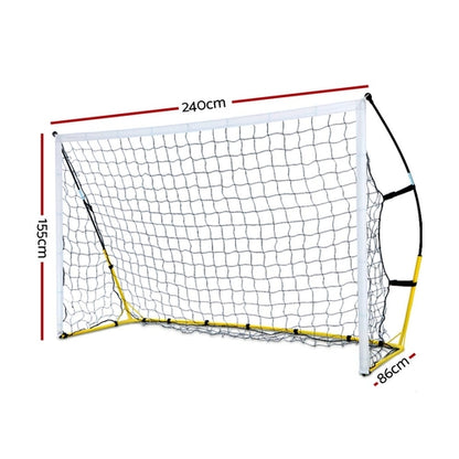 Everfit 2.4m Football Soccer Net Portable Goal Net Rebounder Sports