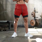 Men’s 2-in-1 Camo Running Shorts — Quick-Dry Gym Fitness Training Shorts with Inner Compression Layer for Summer Workouts