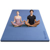 Large Yoga Mat Thick 15MM TPE Non-Slip Exercise Mats for Pilates Fitness Workouts, 78"X51", Blue