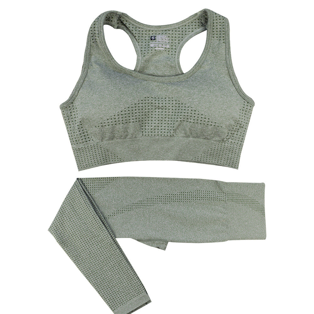 Women's seamless crop top and leggings set, colour option 9