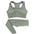 Women's seamless crop top and leggings set, colour option 9