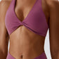 Yoga V-Neck Twisted Sleeveless Sports Bra