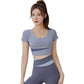Women's One-piece Chest Pad Top Pants Workout Clothes Suit