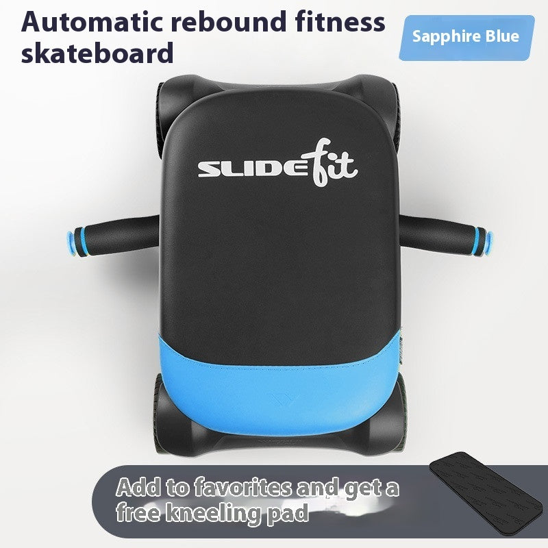 Automatic Rebound Ab Wheel – Four‑Wheel Home Core Trainer
