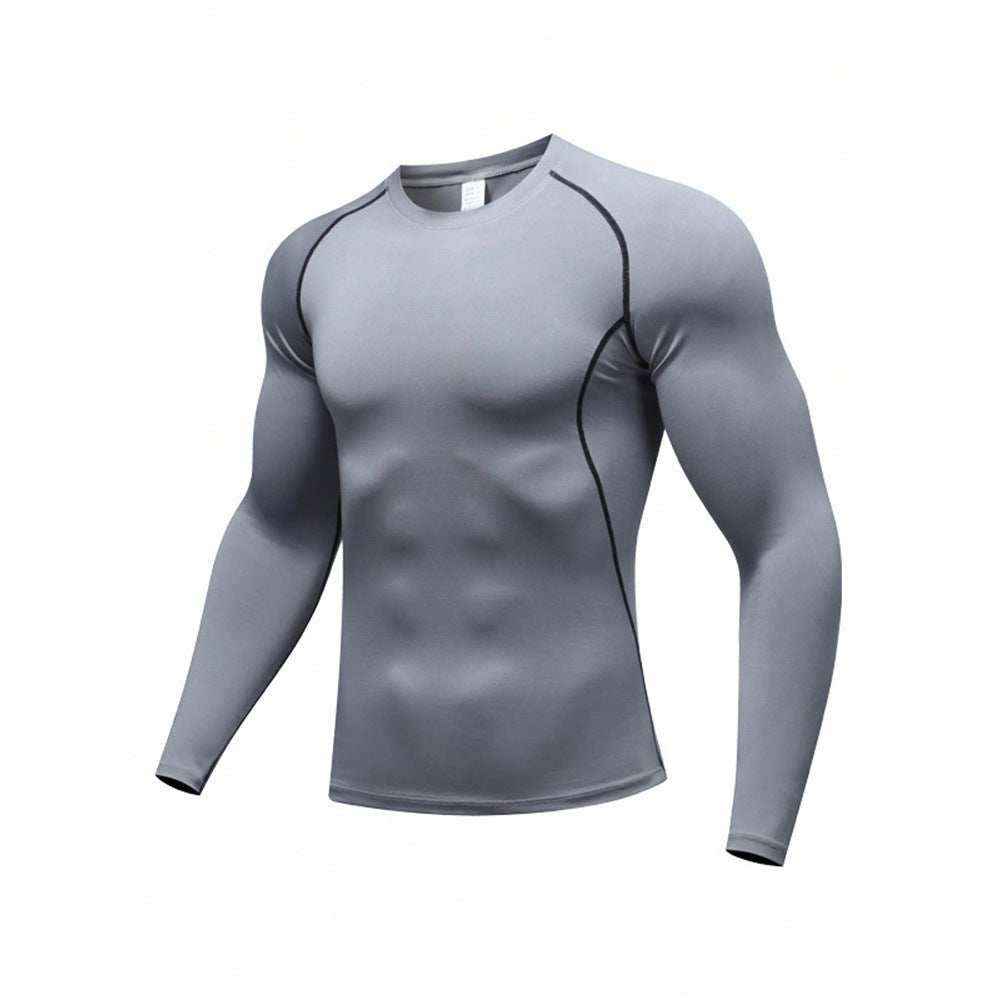 Long-sleeve Muscle-fit Athletic Workout Top