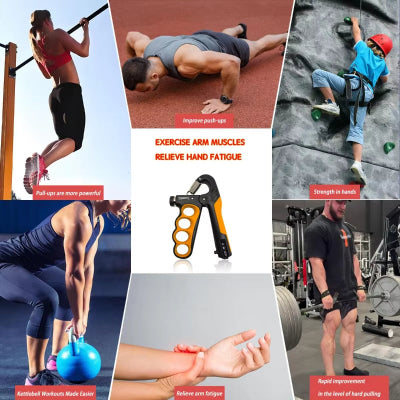 Professional Hand Gripper - 5-100kg Adjustable Strength