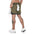 Men's quick-dry jogging shorts displayed from the back, featuring a double-layer design for optimal comfort.