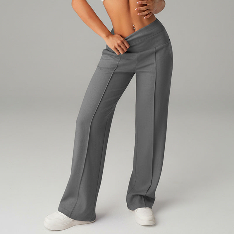 Women's high-waist wide-leg sweatpants, colour option 9