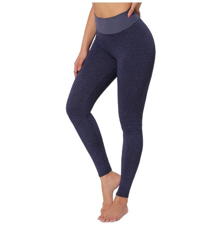 Urban Check Seamless Yoga Leggings – High-Waist Plaid Performance