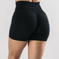 Women's Fashionable Side Jacquard Fitness Shorts