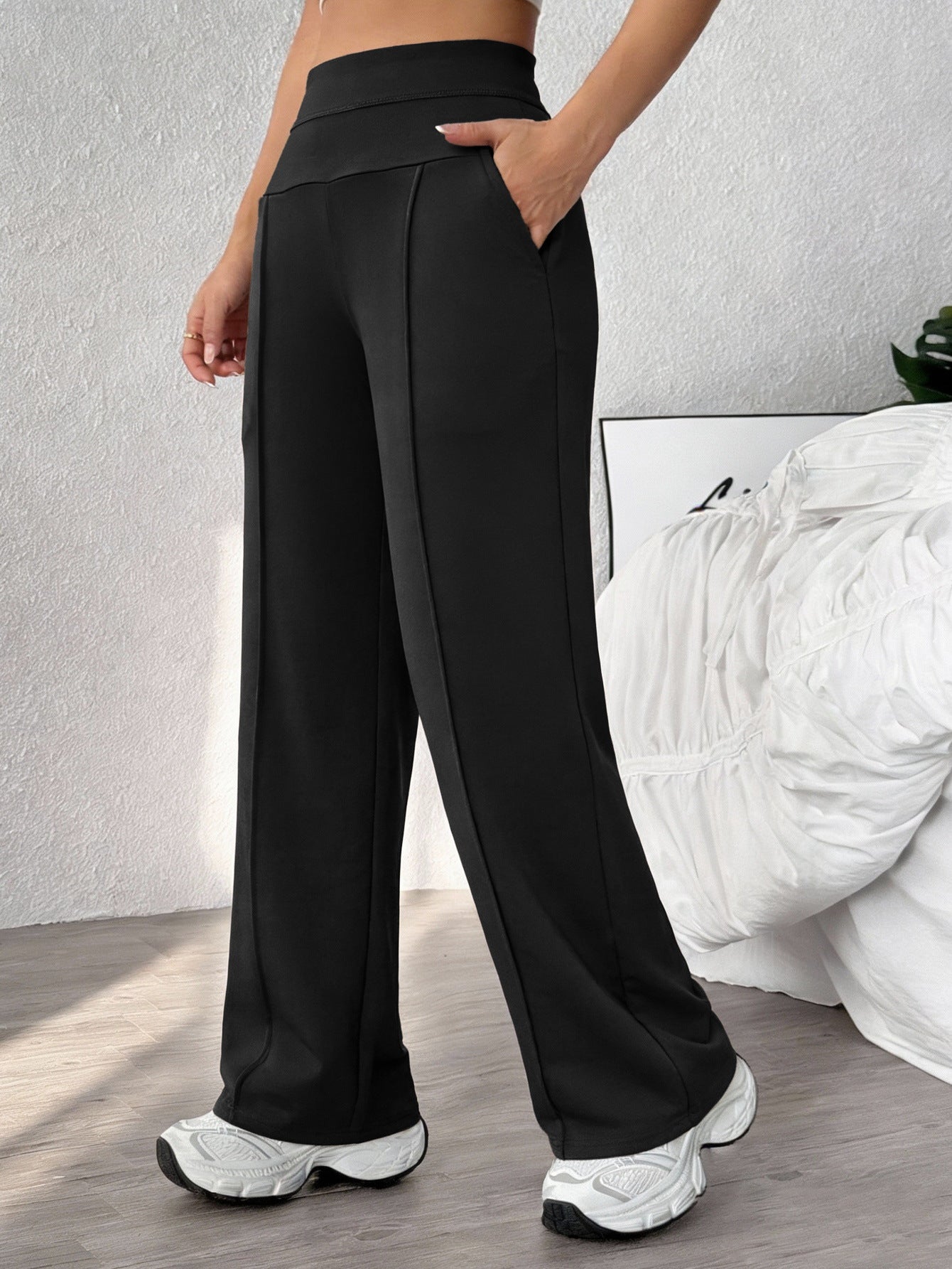 Women's quick-dry straight-leg workout pants, product detail 5