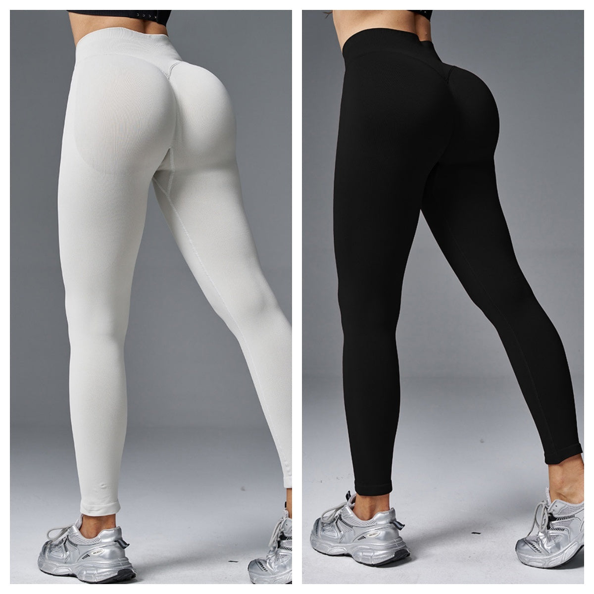 Sculpt & Lift Mid-Waist Yoga Pants – The "Peach Hip" Essential