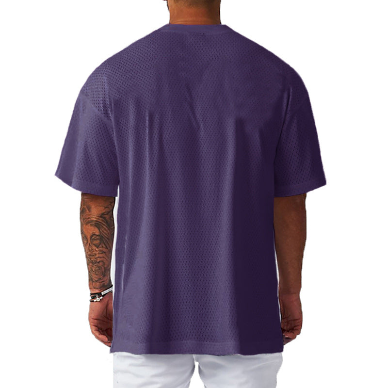 Men’s Mesh Gym T-Shirt – Quick-Dry Performance Muscle Tee