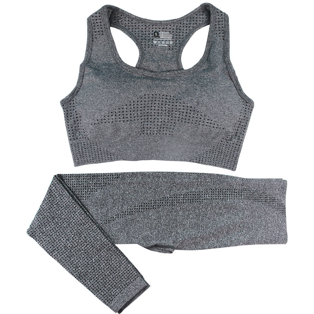 Women's seamless crop top and leggings set, colour option 4