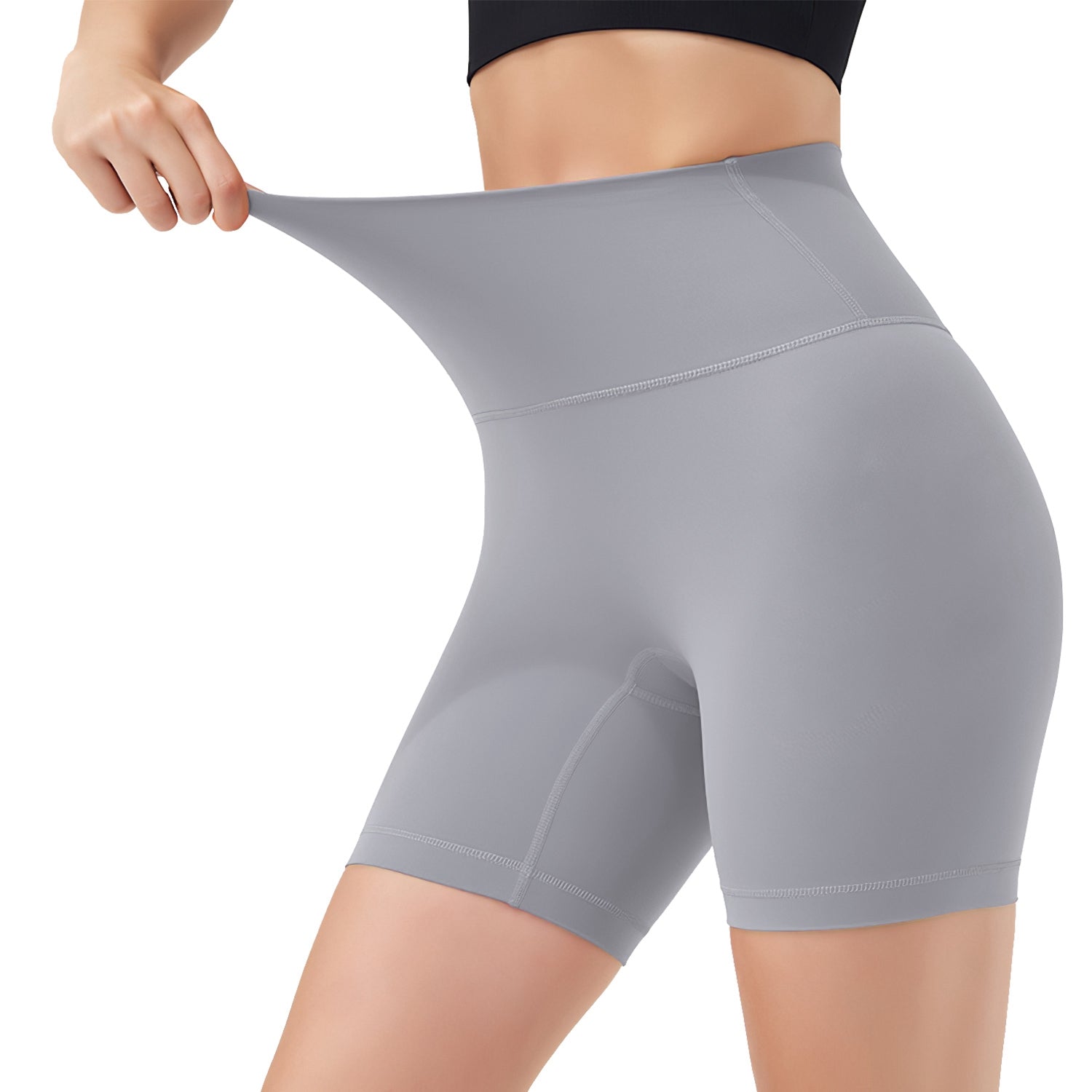 Women’s Seamless High‑Waist Booty Shorts – 6.3" Inseam for Running, Yoga & Volleyball