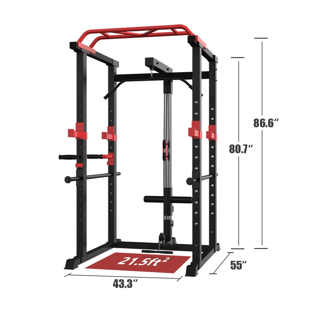 GearUp Power Cage Home Gym – Durable Multi-Functional Rack