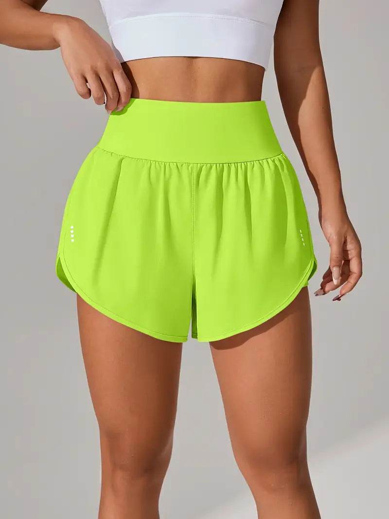High-Waisted Ruffle Hem Shorts