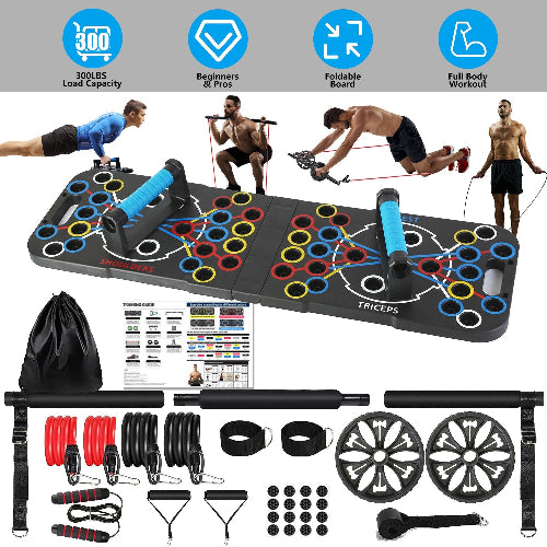 Full‑Body Workout Push‑Up Board with Accessories for Home Training