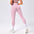 High-Waist Seamless Pleated Leggings in Vibrant Colors | Gea