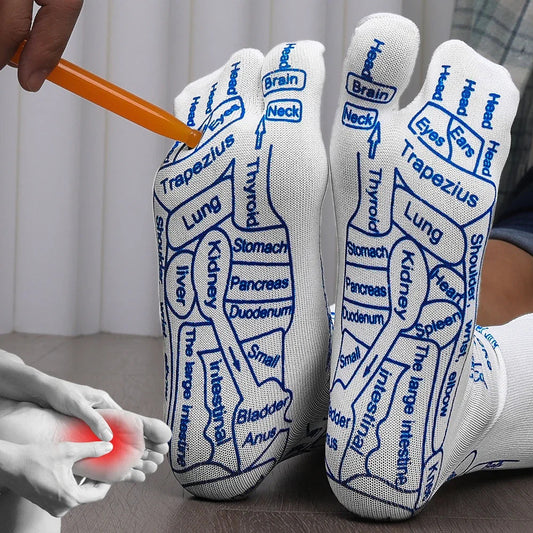 Massage Relieve Tired Feet Socks Acupressure Foot Massager Reflexology