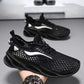 Men's Lace-up Sneakers Mesh Sports Shoes Fashion Hollow-sole Low Top