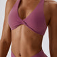 Yoga V-Neck Twisted Sleeveless Sports Bra